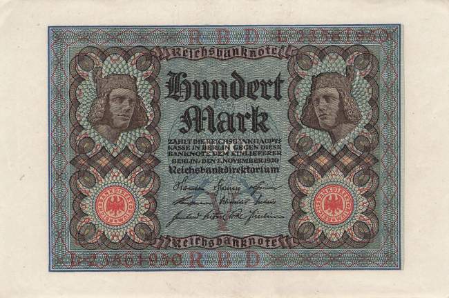 100 Mark 1920 ro.67b VL